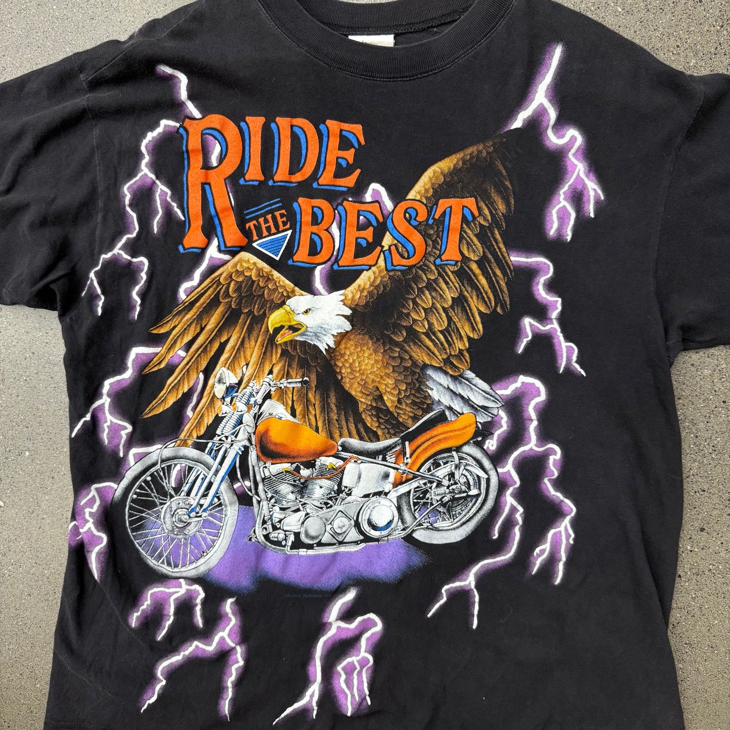 Ride The Beast USA Thunder Eagle Tee SZ Large