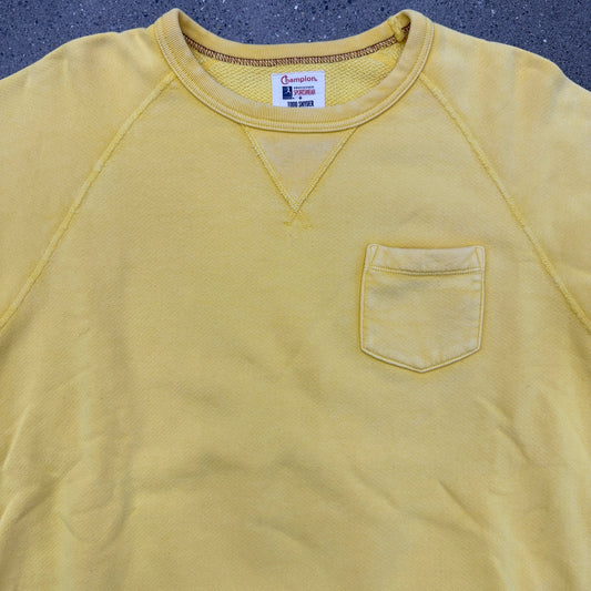 Vintage Champion Faded Yellow Crewneck SZ L