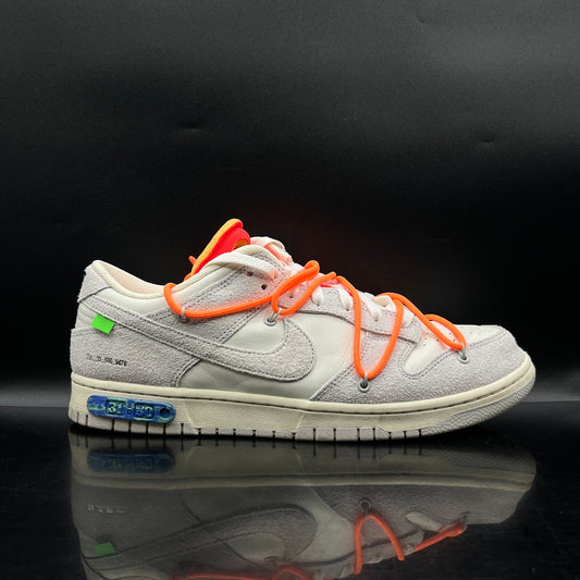 PRE-OWNED Nike Dunk Low Off White Lot #31 SZ 12