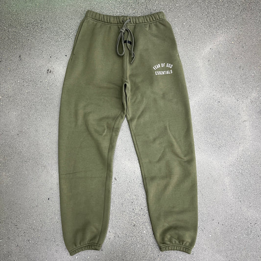 Fear of God Essentials Military Green Sweats SZ S