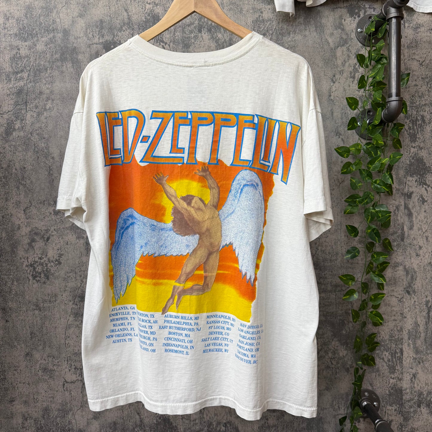 1995 Led Zeppelin Unledded Tour Tee SZ Large