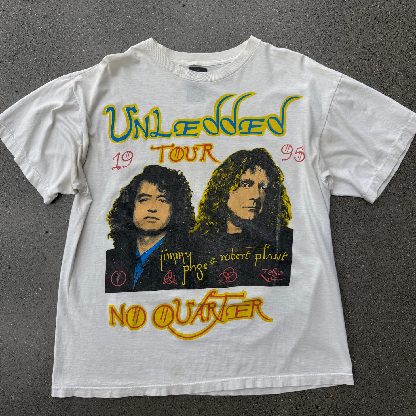 1995 Led Zeppelin Unledded Tour Tee SZ Large