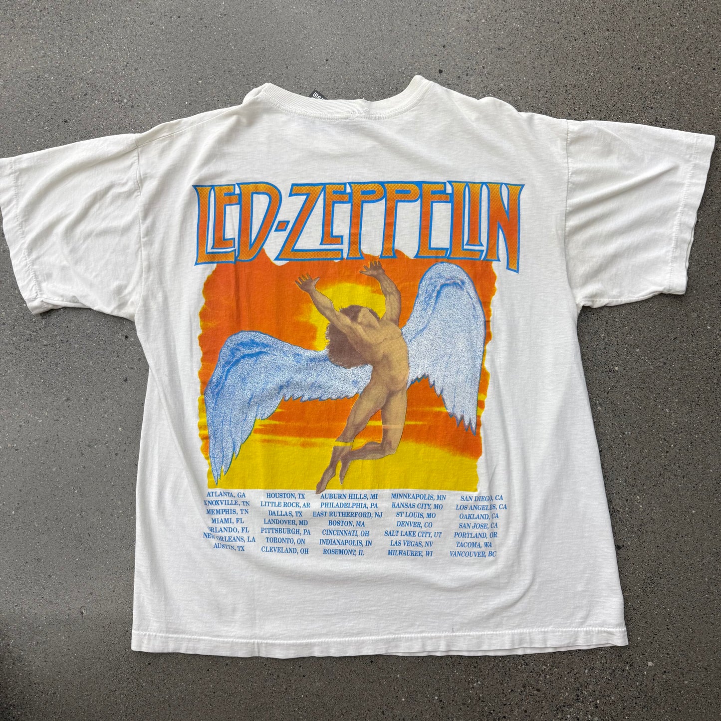 1995 Led Zeppelin Unledded Tour Tee SZ Large