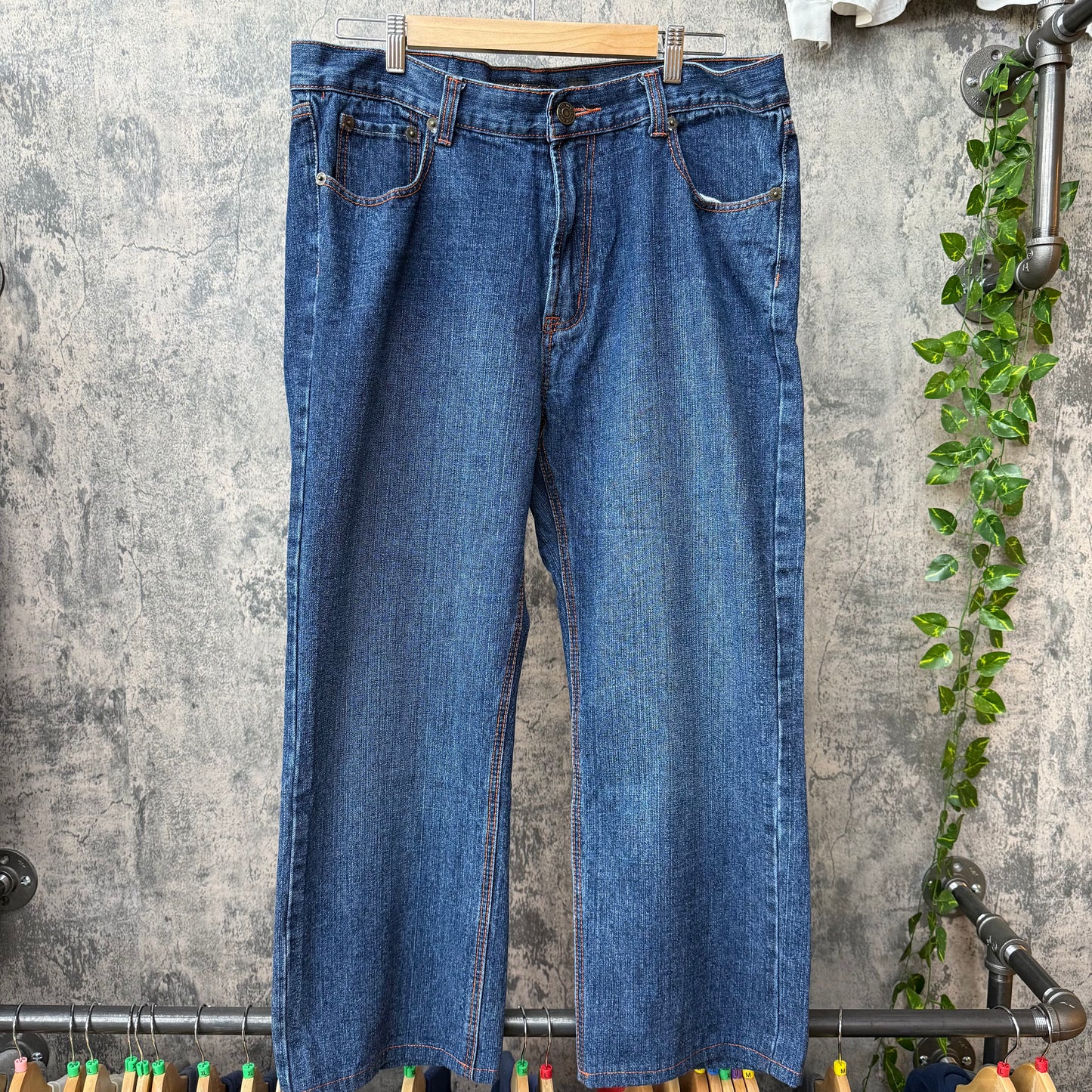 Y2K Ed Hardy by Christian Audigier Tiger Patch Denim SZ 36 x 34