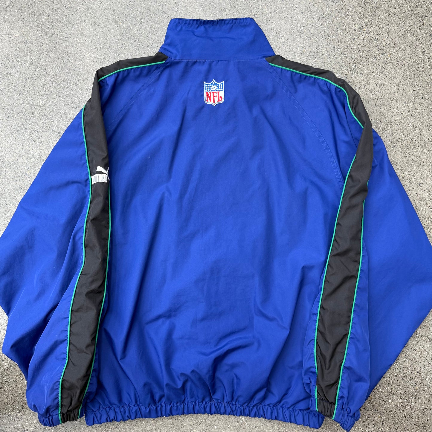 2001 Seahawks Puma Windbreaker Jacket SZ XL