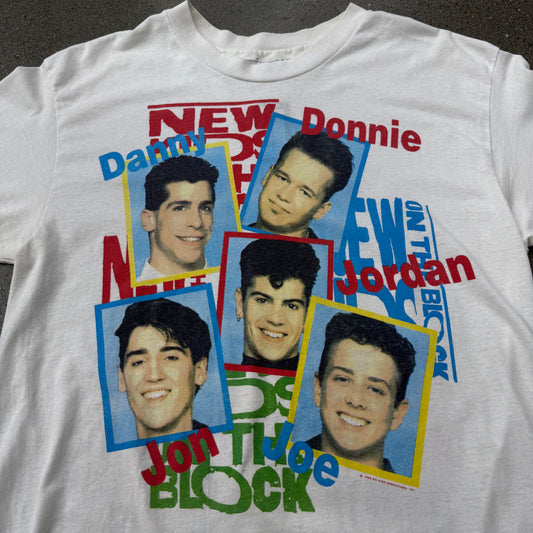 1989 New Kids on the Block Tour Tee SZ L