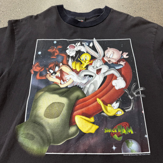 1996 Space Jam Movie Promo Tee SZ L
