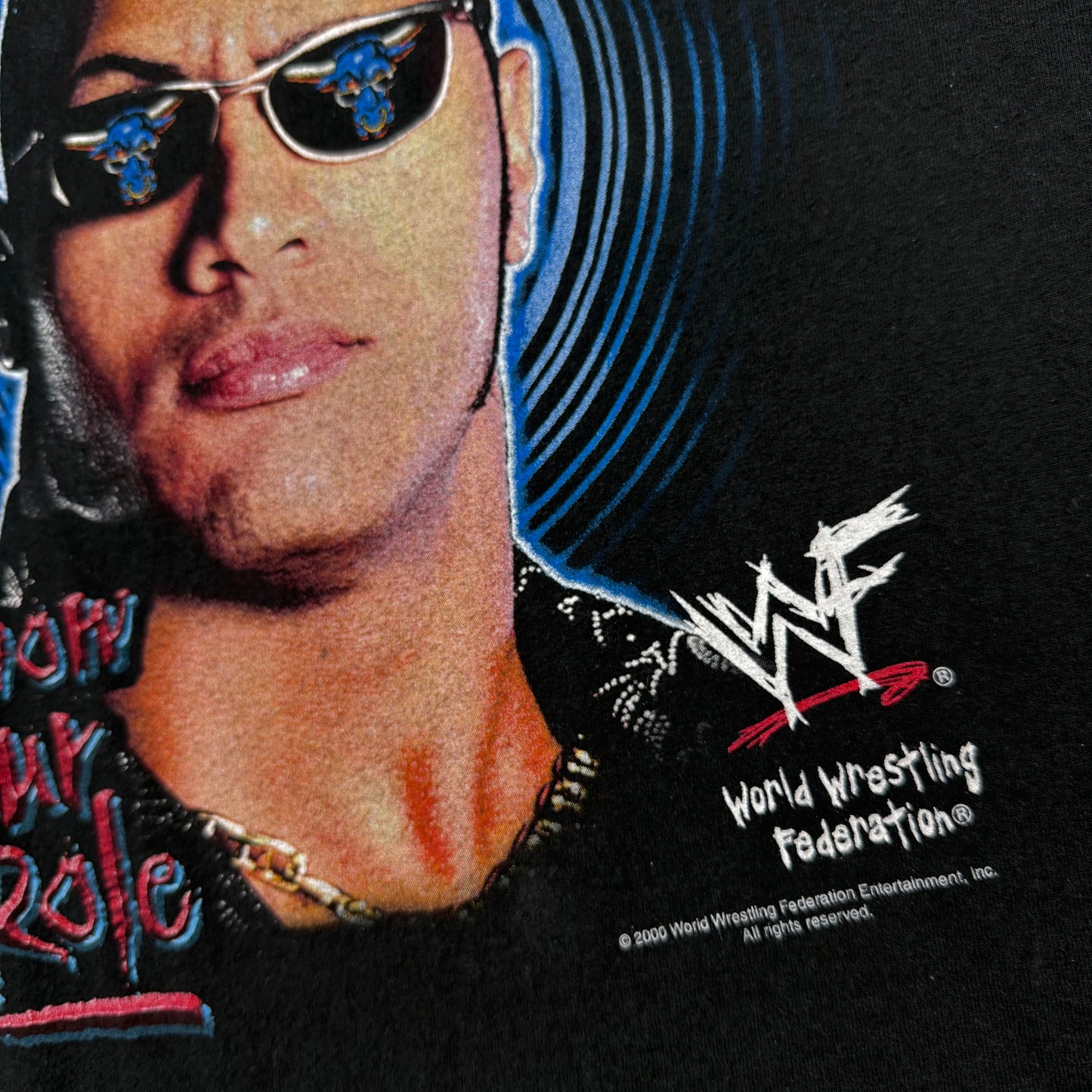 2000 The Rock Know Your Role Tee SZ XL