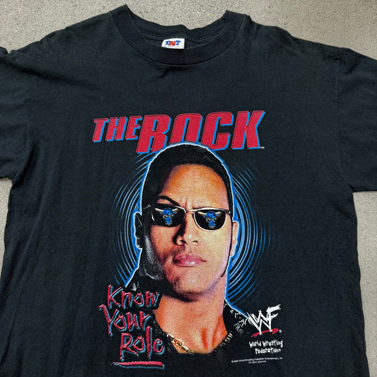 2000 The Rock Know Your Role Tee SZ XL