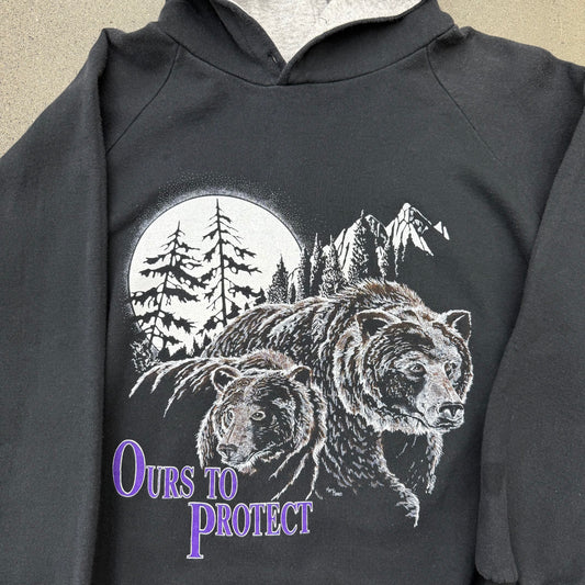 90s Ours To Protect Nature Hoodie SZ Medium