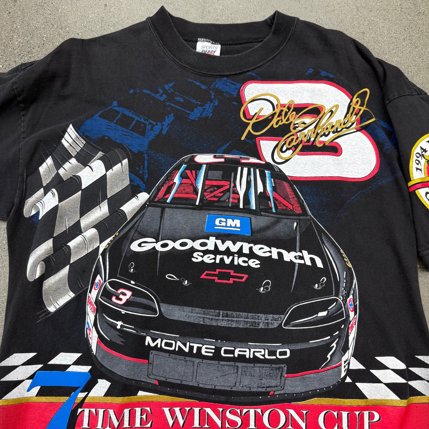 90s Nascar Dale AOP Tee SZ Large