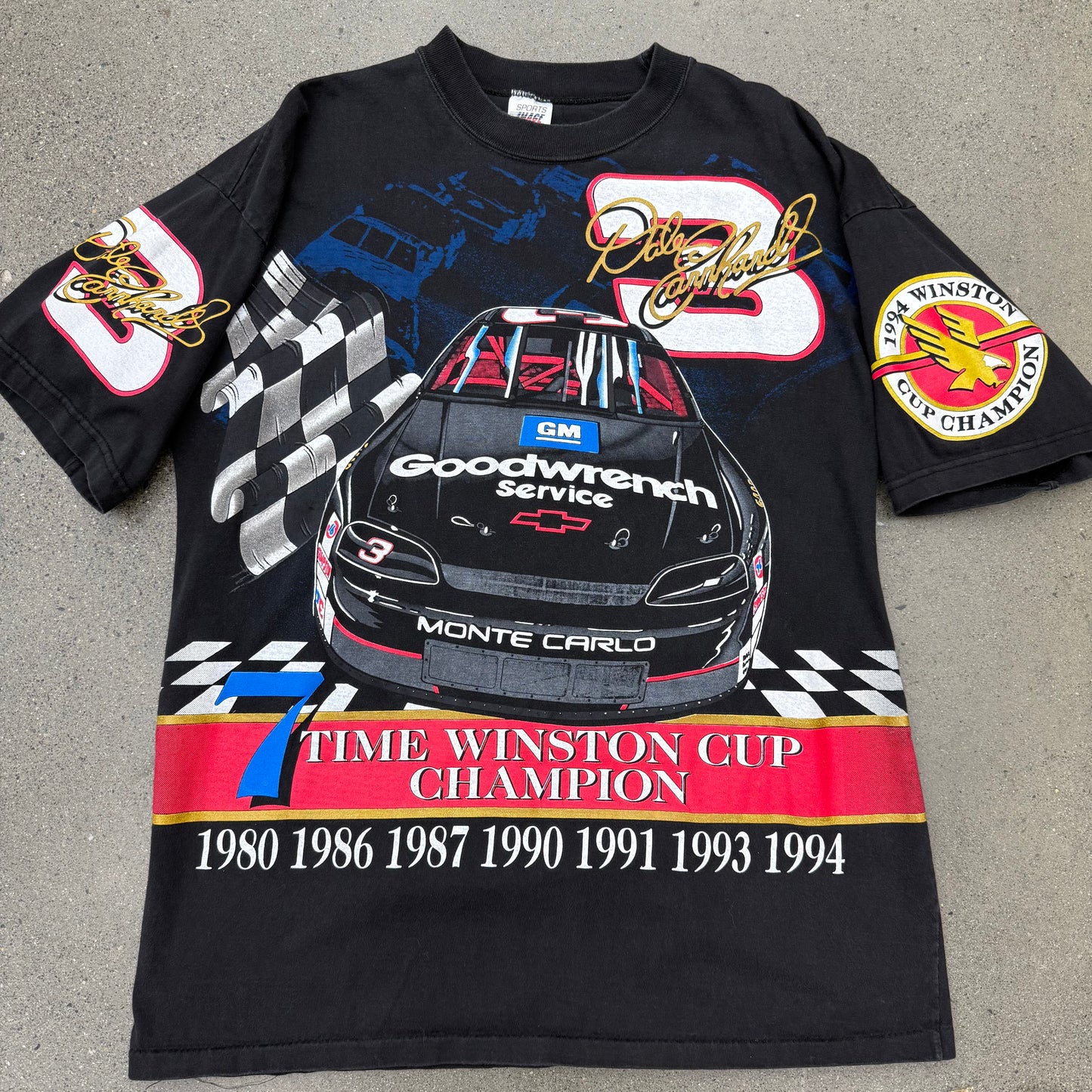90s Nascar Dale AOP Tee SZ Large