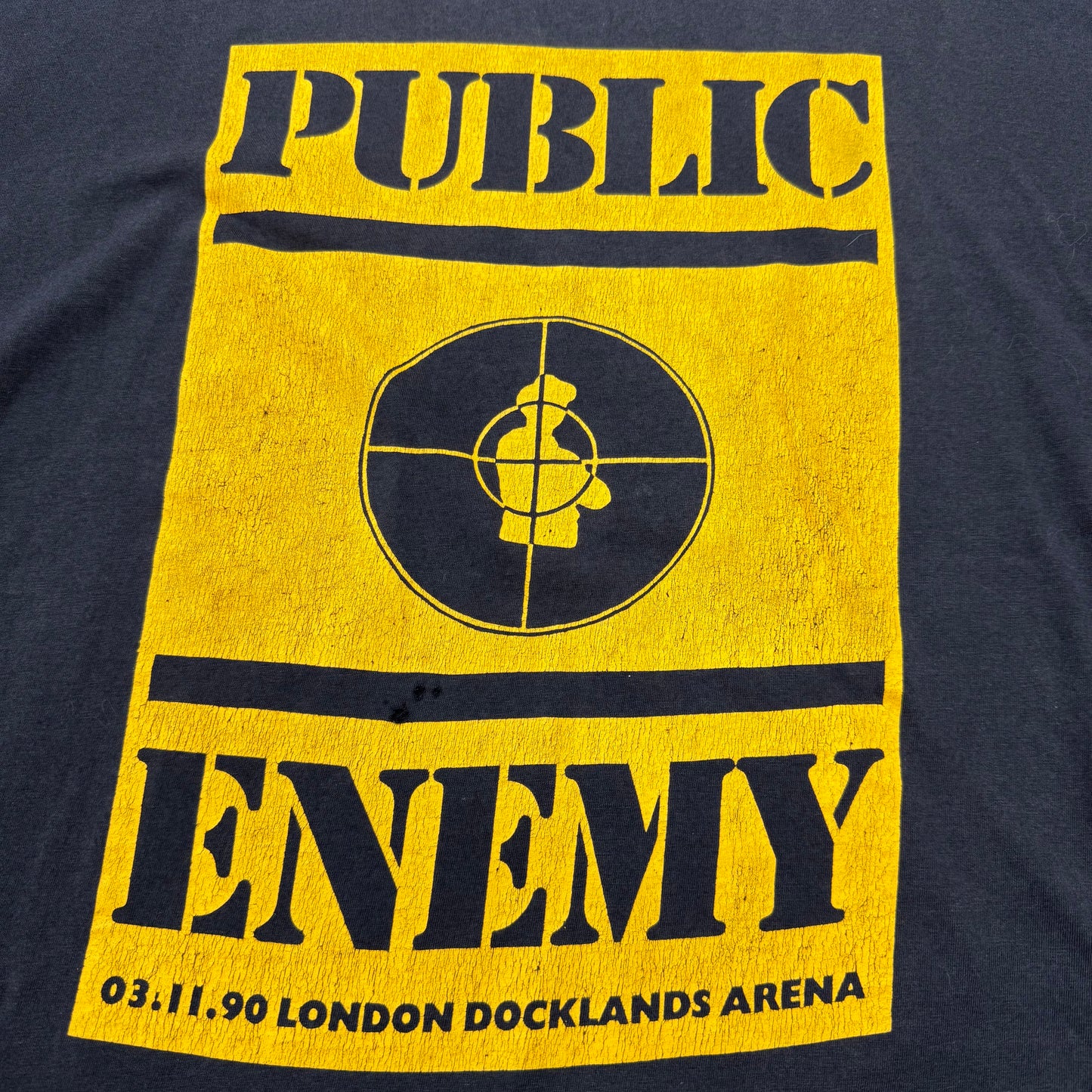1990 Public Enemy Short Sleeve Hoodie SZ Large