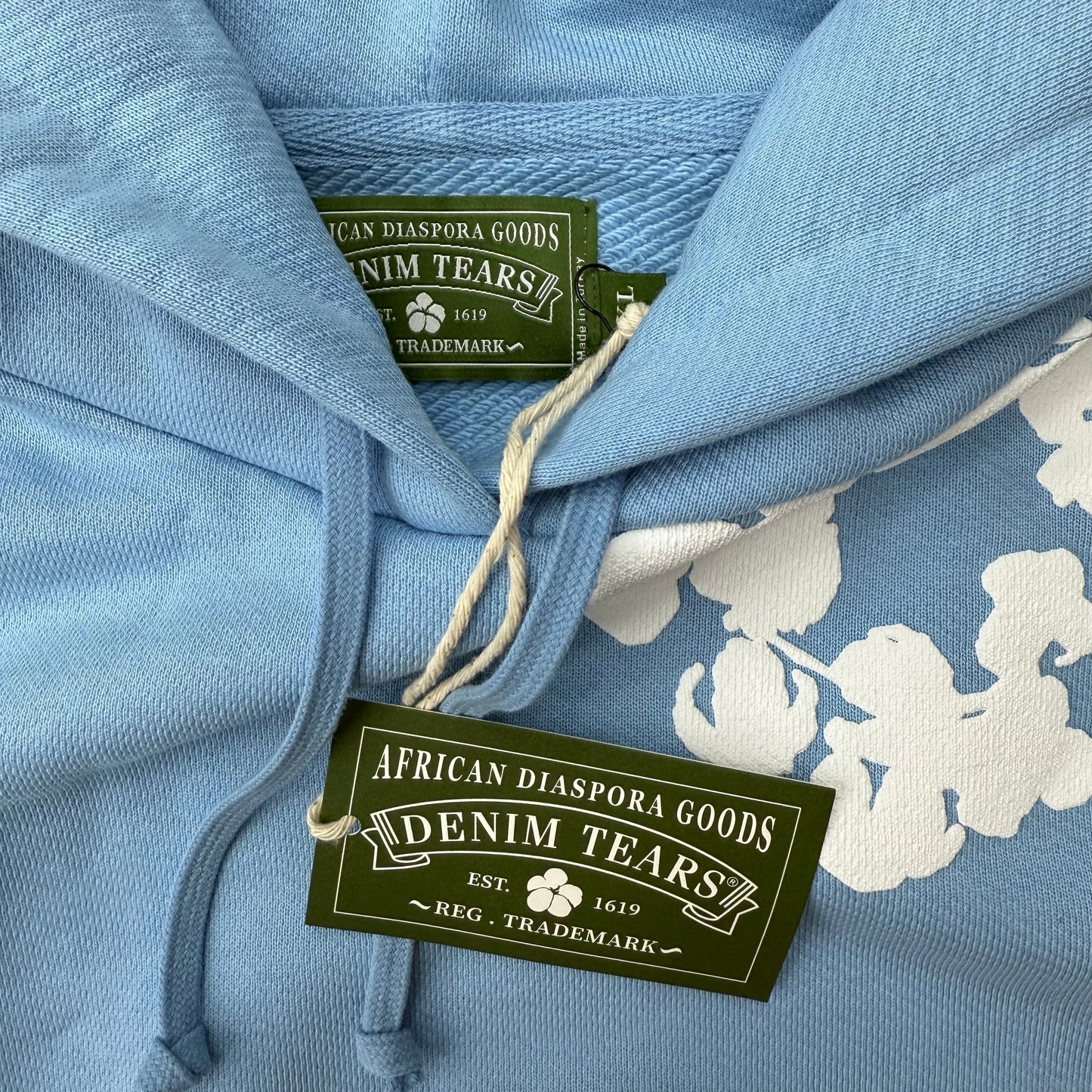 Denim Tears Powder Blue Hoodie SZ XL