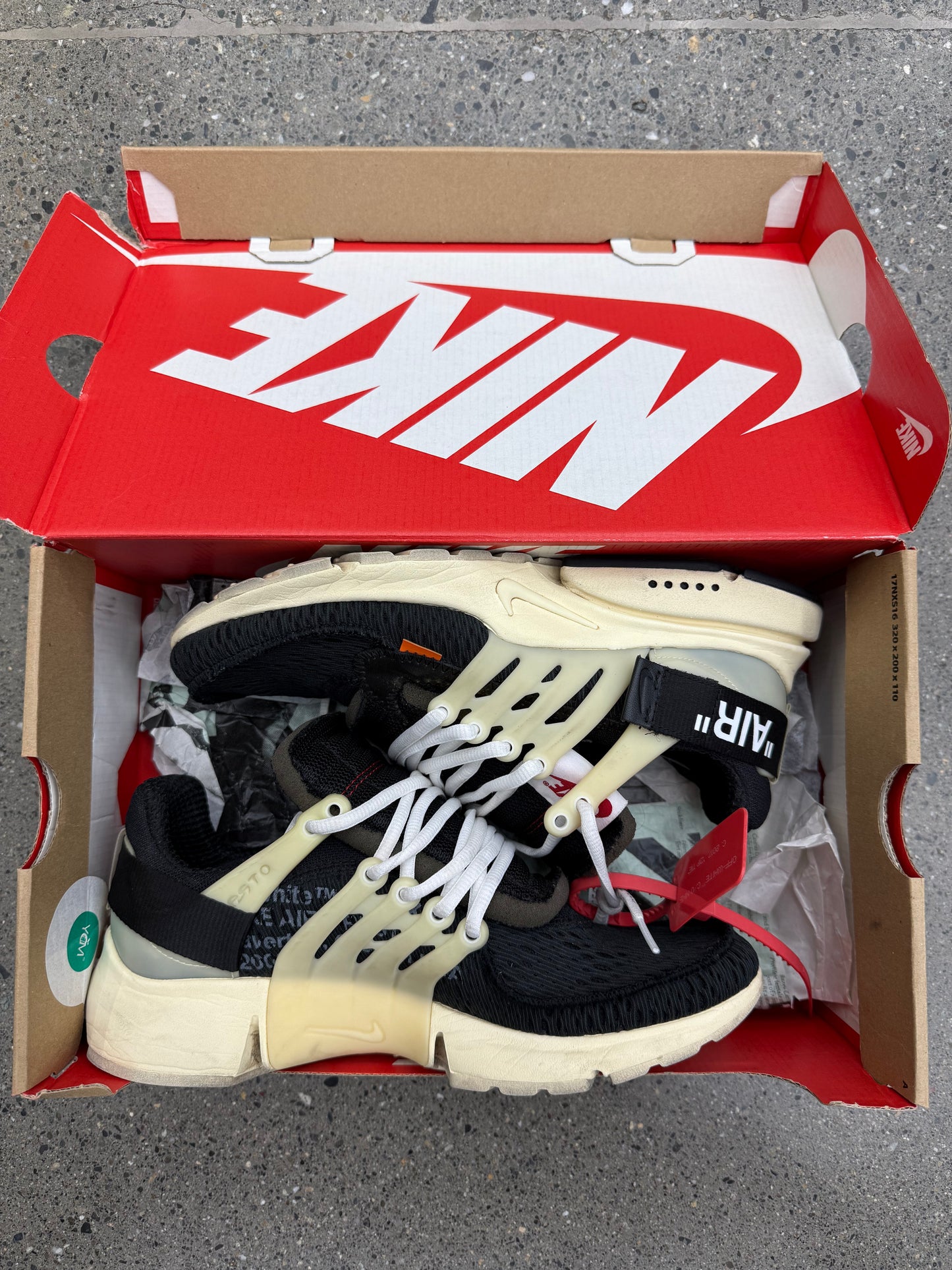 (PRE-OWNED) Off White Presto OG Ten SZ 7