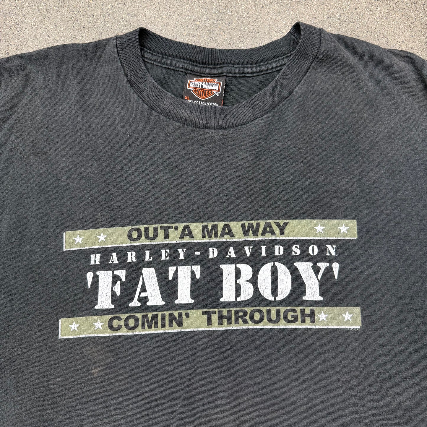 2002 Harley "Fat Boy" EL Paso Tee SZ XL