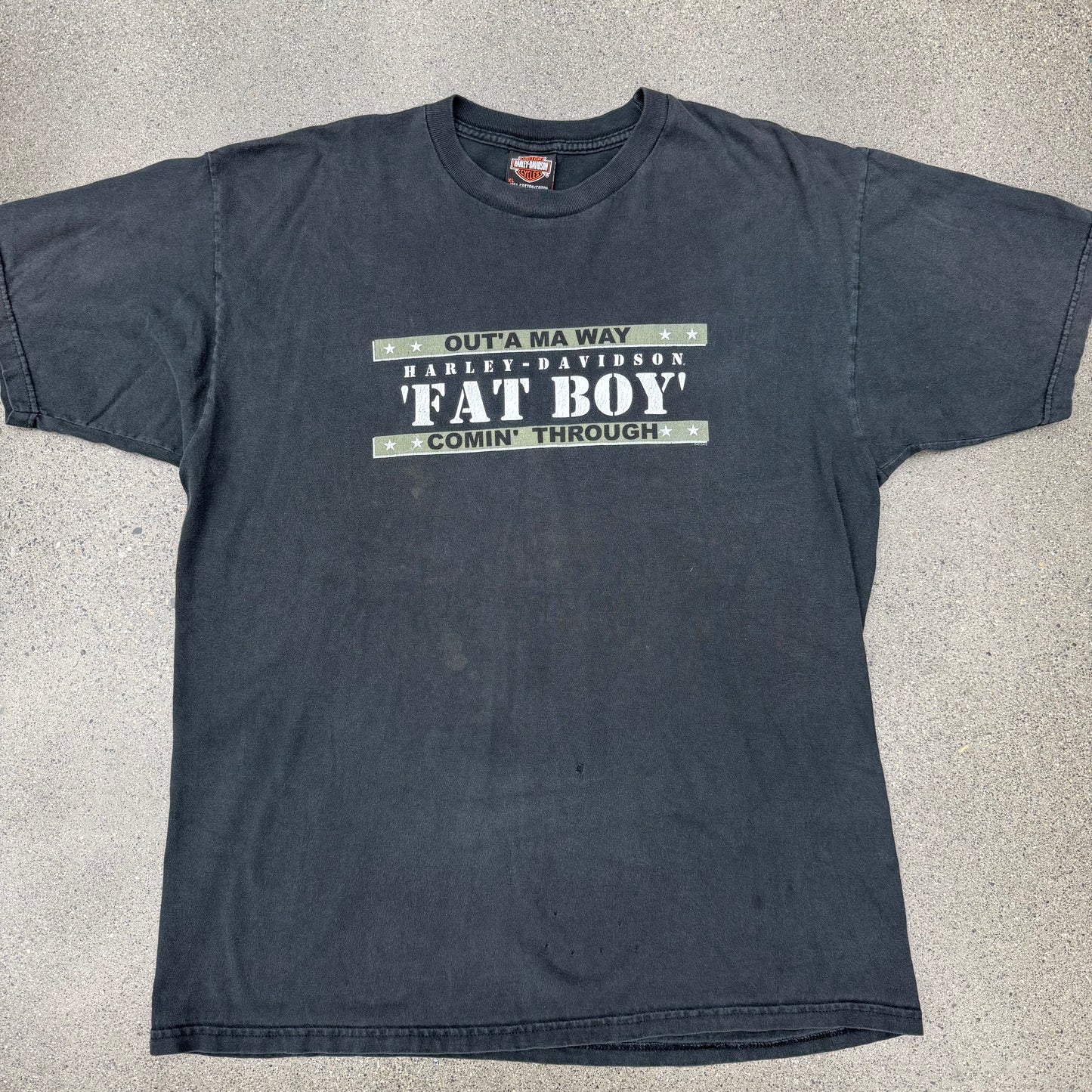 2002 Harley "Fat Boy" EL Paso Tee SZ XL