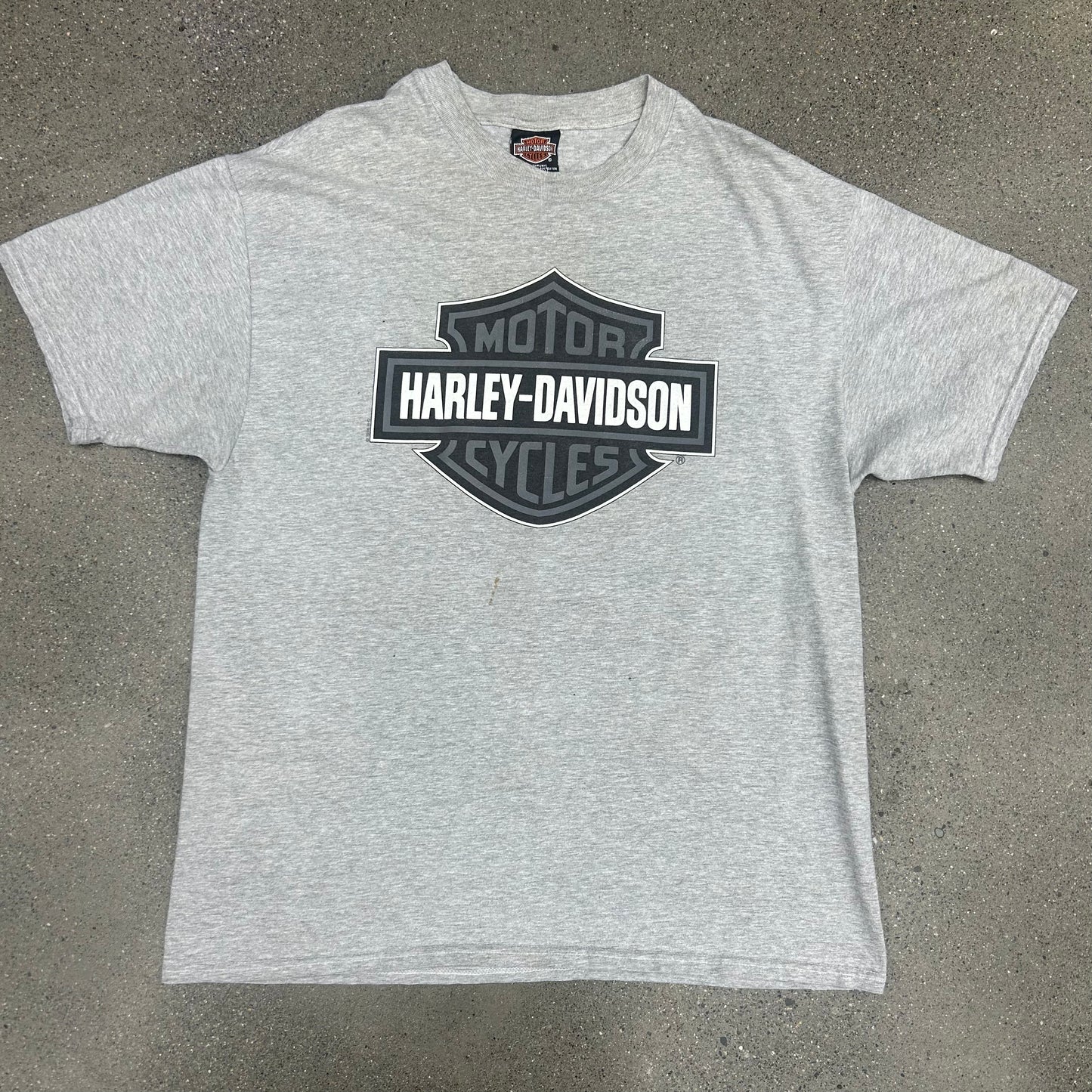 Harley Davidson Tee Heather Grey Compass Miami Florida Harley Davidson Tag SZ XL