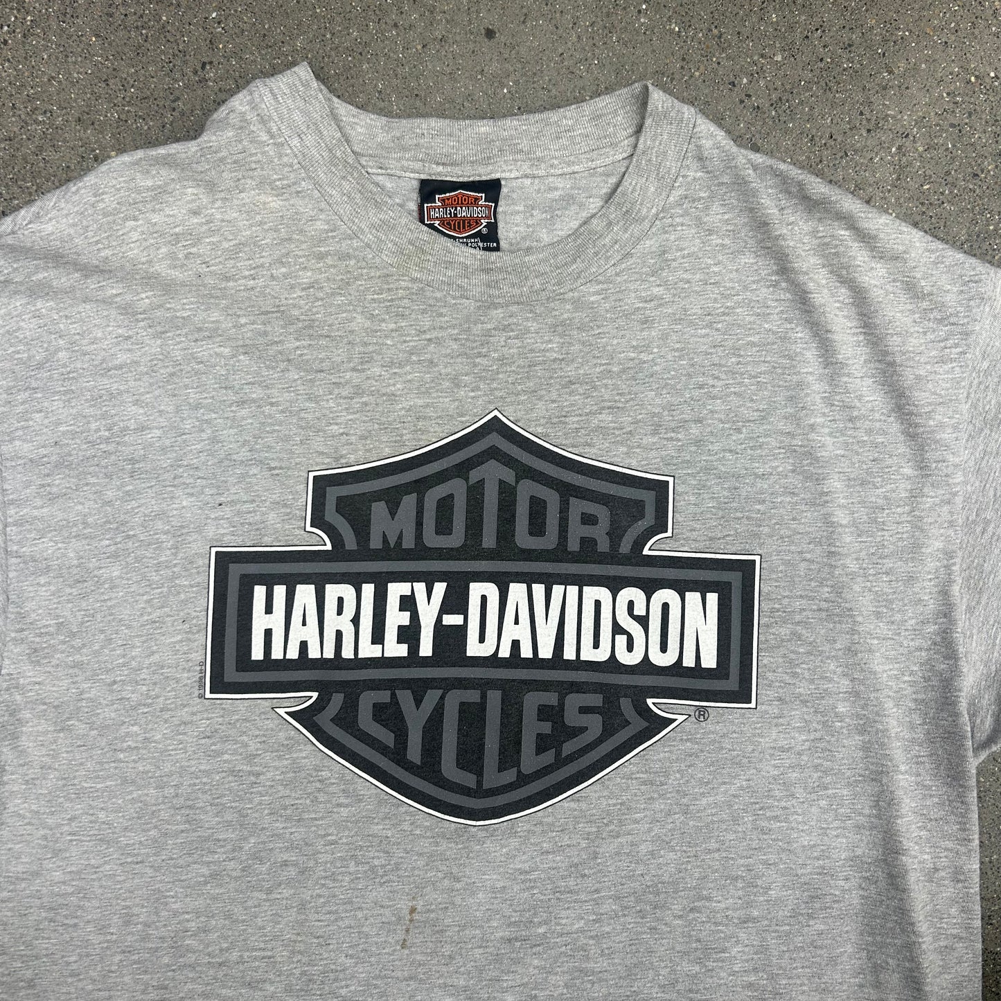 Harley Davidson Tee Heather Grey Compass Miami Florida Harley Davidson Tag SZ XL