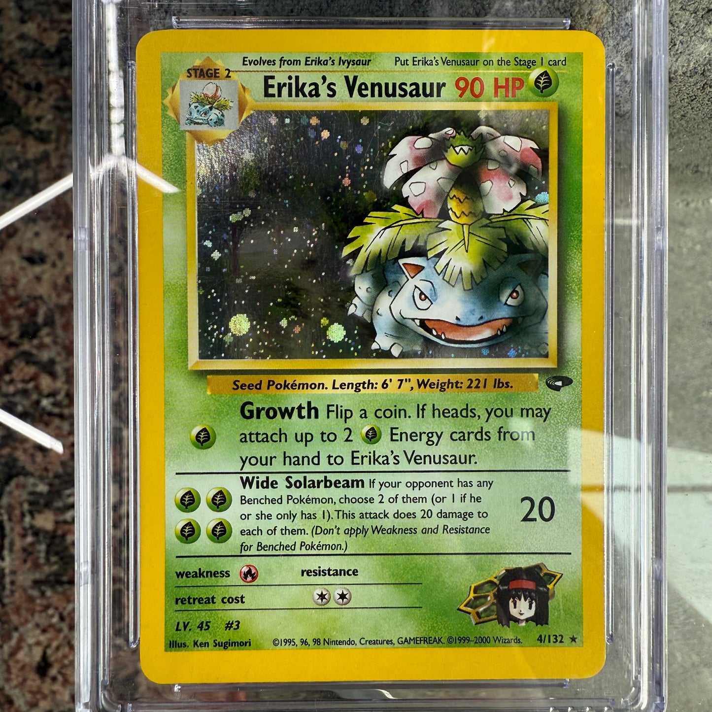 2000-Gym Challenge Erika Venusaur CGC 8