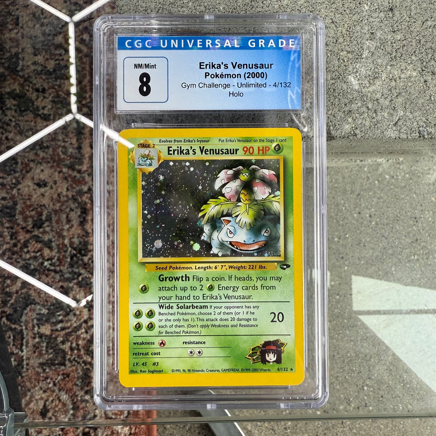 2000-Gym Challenge Erika Venusaur CGC 8
