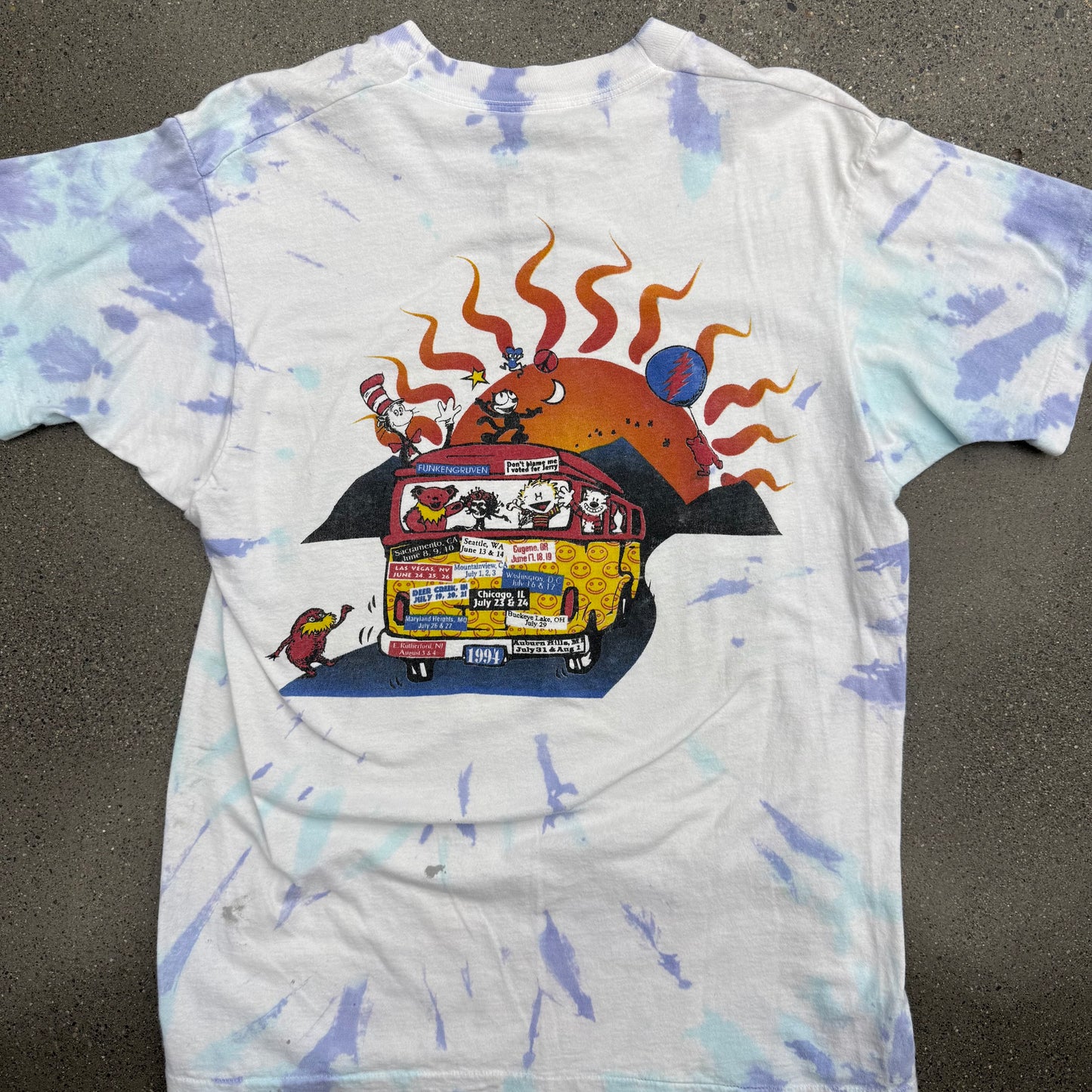 1994 Grateful Dead Tour Bus Tee SZ S/M
