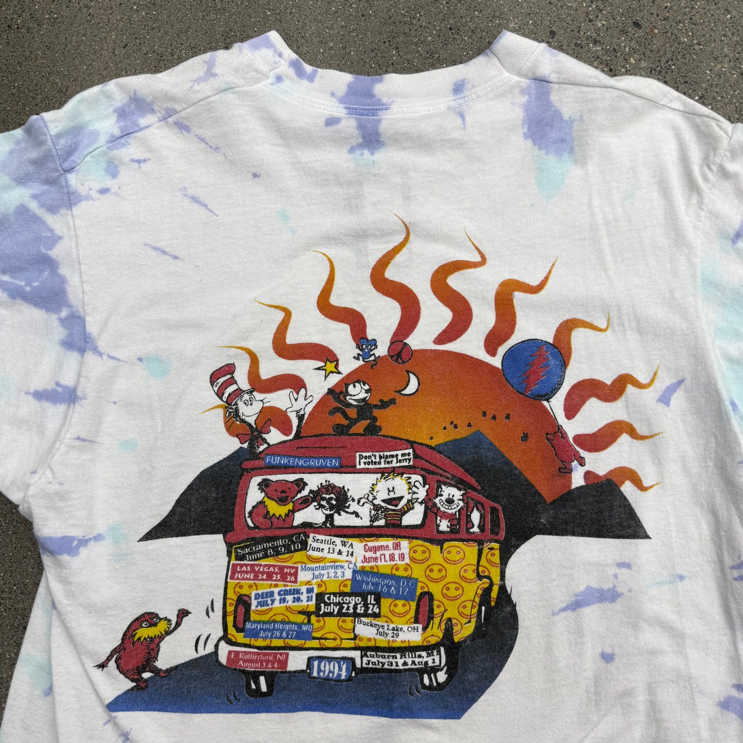 1994 Grateful Dead Tour Bus Tee SZ S/M