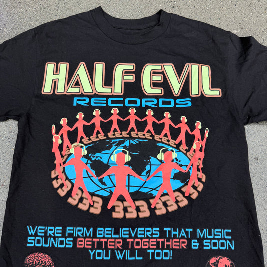 Half Evil Globe Tee Size Medium