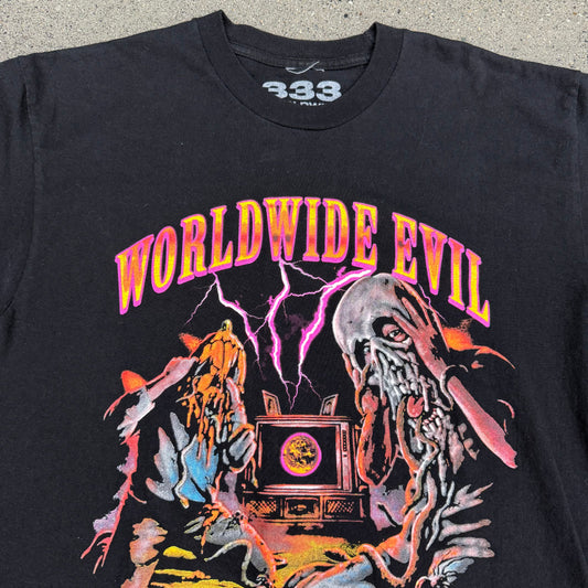 Half Evil Worldwide Lightning Tee SZ L