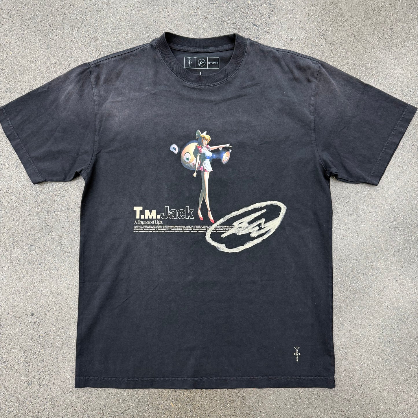 Travis Scott x Fragment x Murakami Tee SZ Large (NEW)