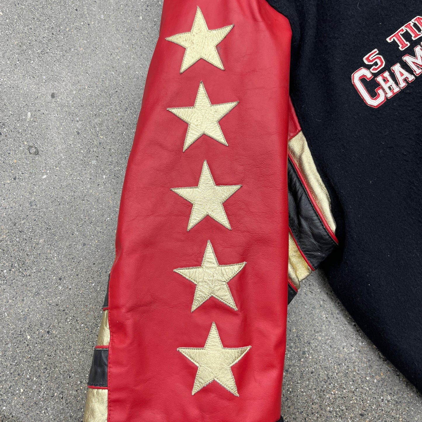 1997 NBA Finals Jeff Hamilton Leather Bulls Jacket SZ Large