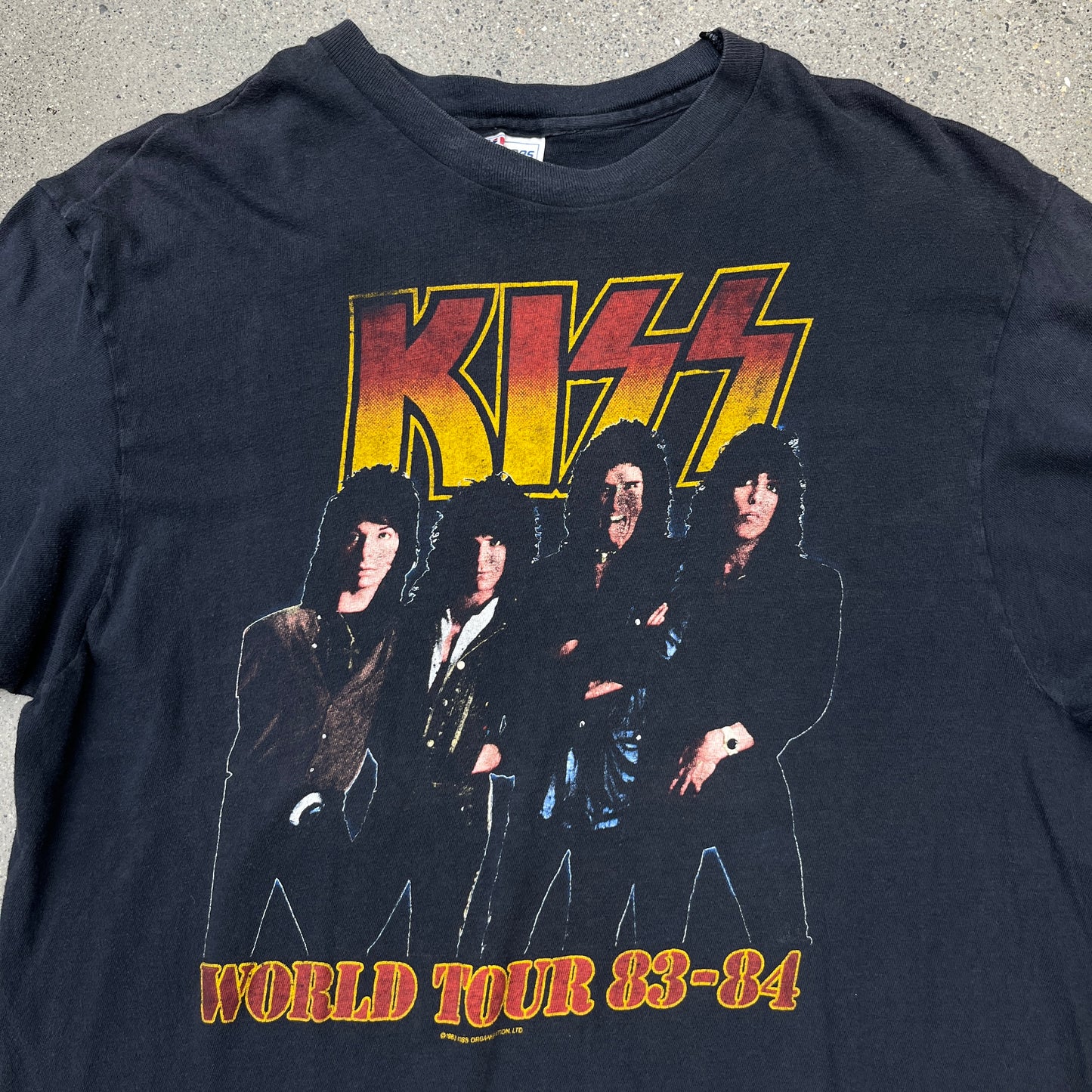 Kiss 1983 World Tour Tee Black SZ L