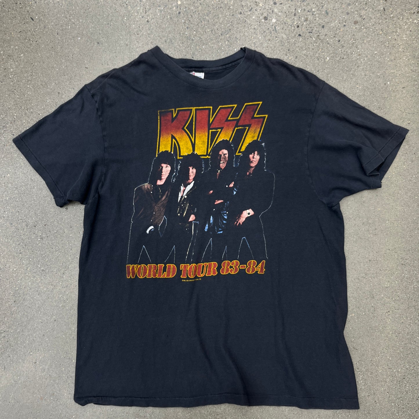 Kiss 1983 World Tour Tee Black SZ L