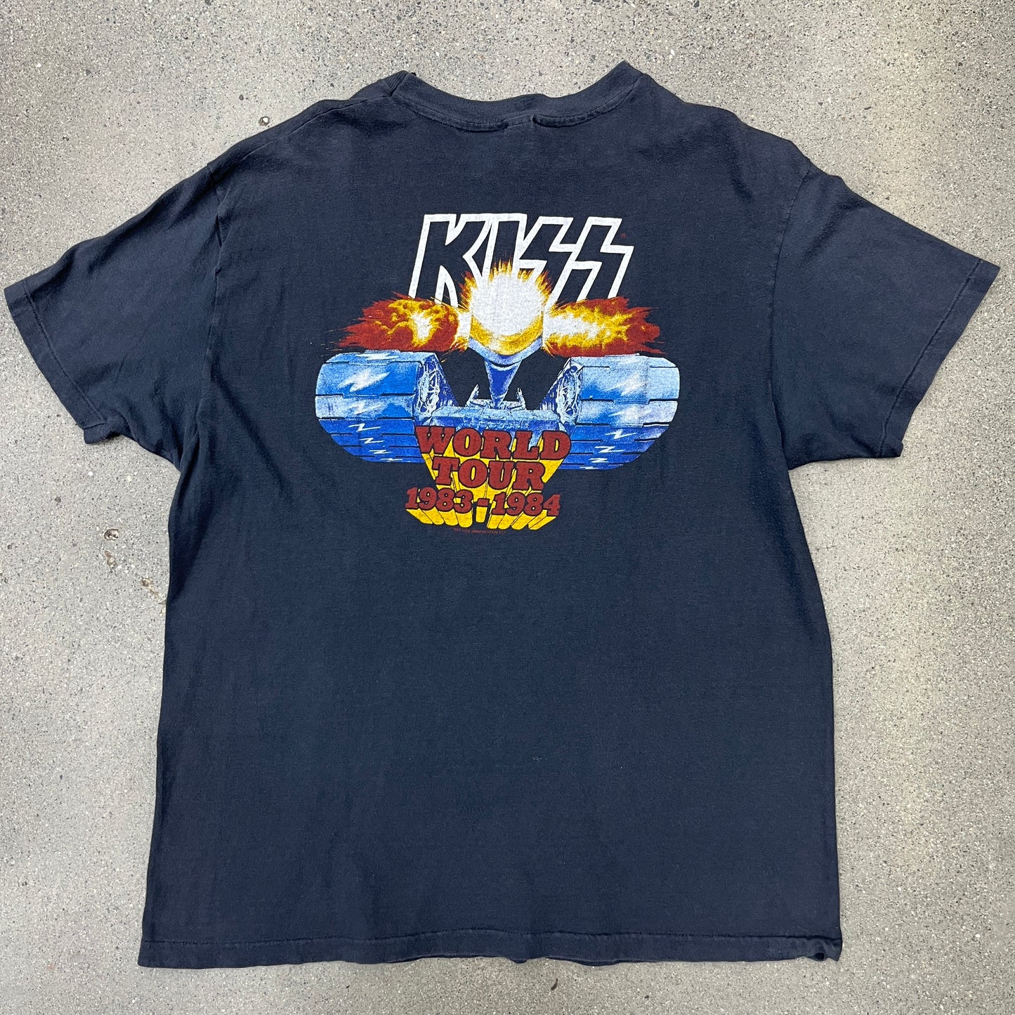 Kiss 1983 World Tour Tee Black SZ L