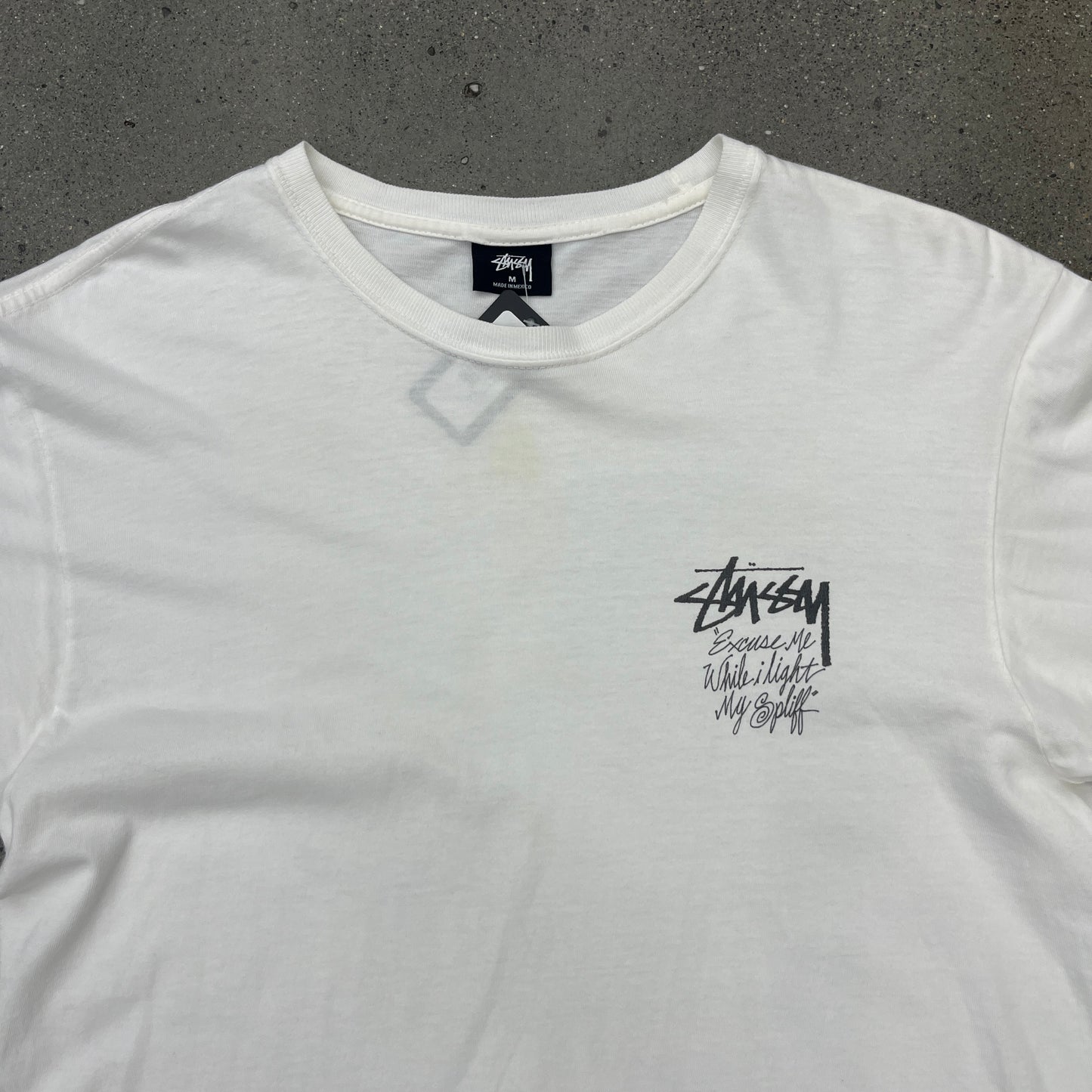 Stussy x Bob Marley Light My Spliff Tee SZ M