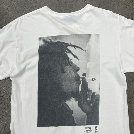 Stussy x Bob Marley Light My Spliff Tee SZ M