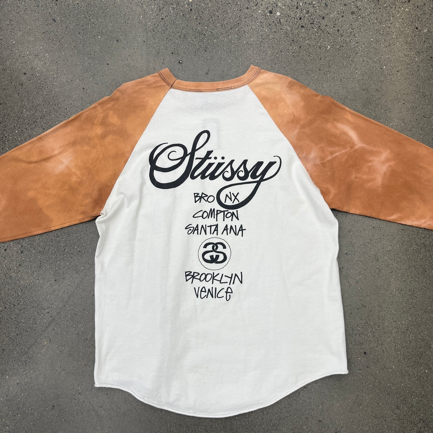 Stussy 3/4s Raglan Worldwide SZ L