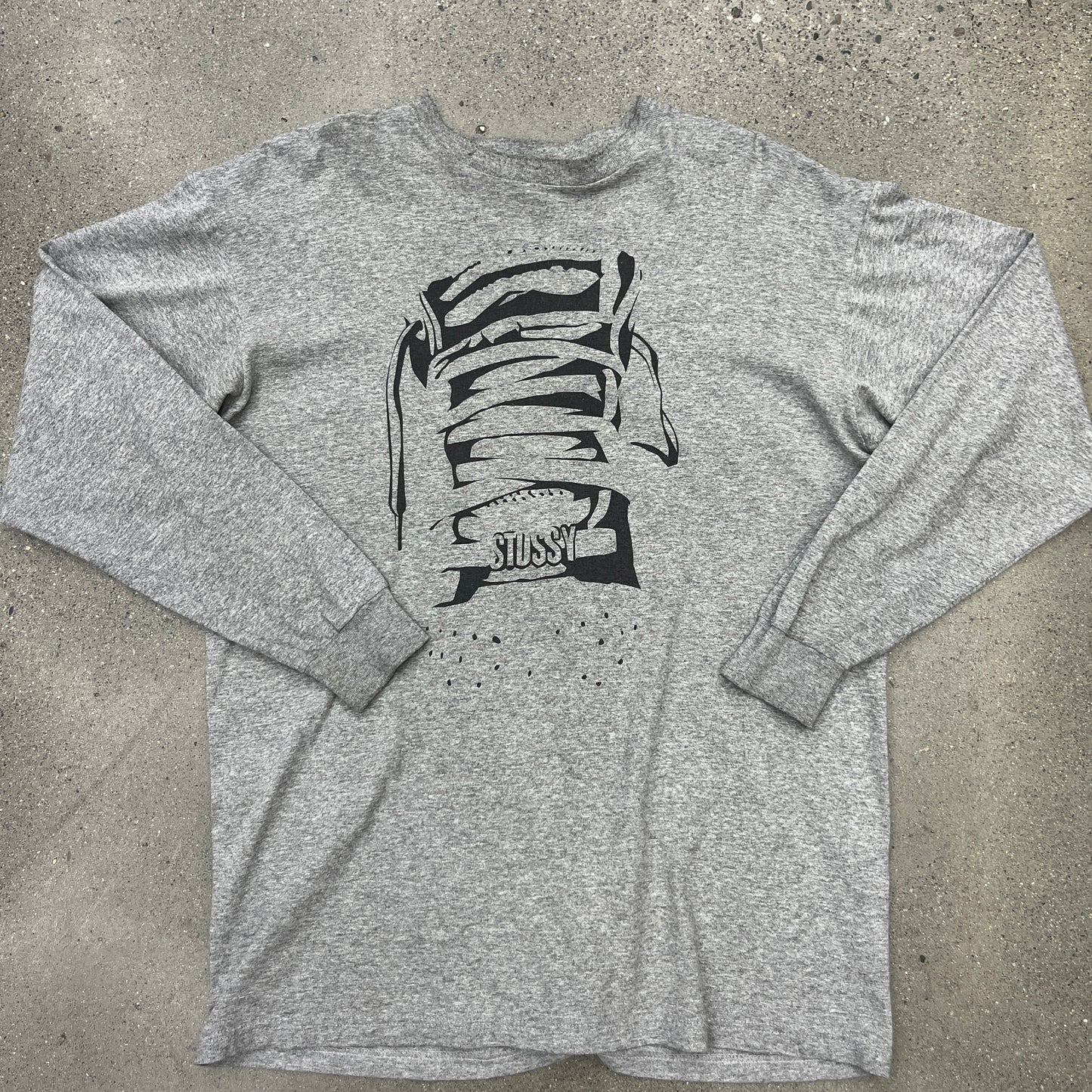 Stussy L/S Grey SZ L