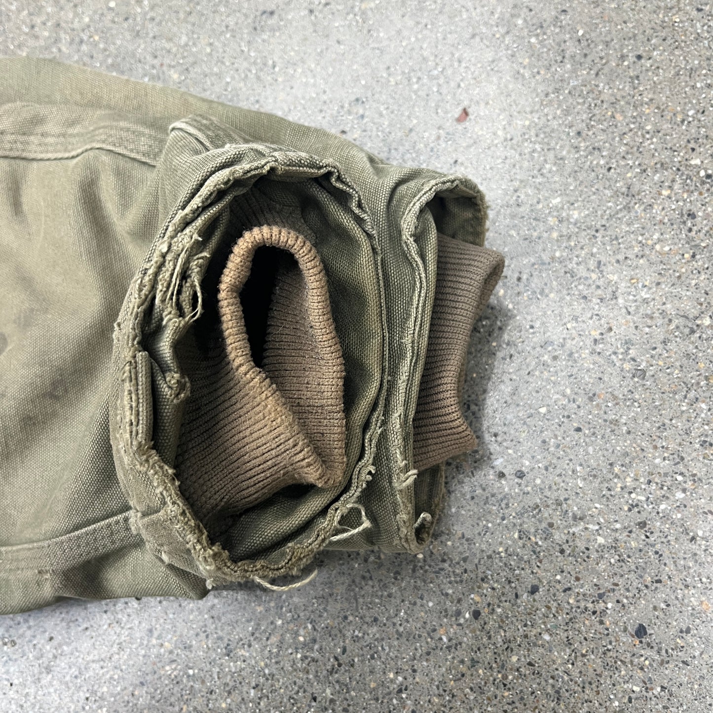 Vintage Carhartt Sherpa Lined Olive Green Jacket SZ XL