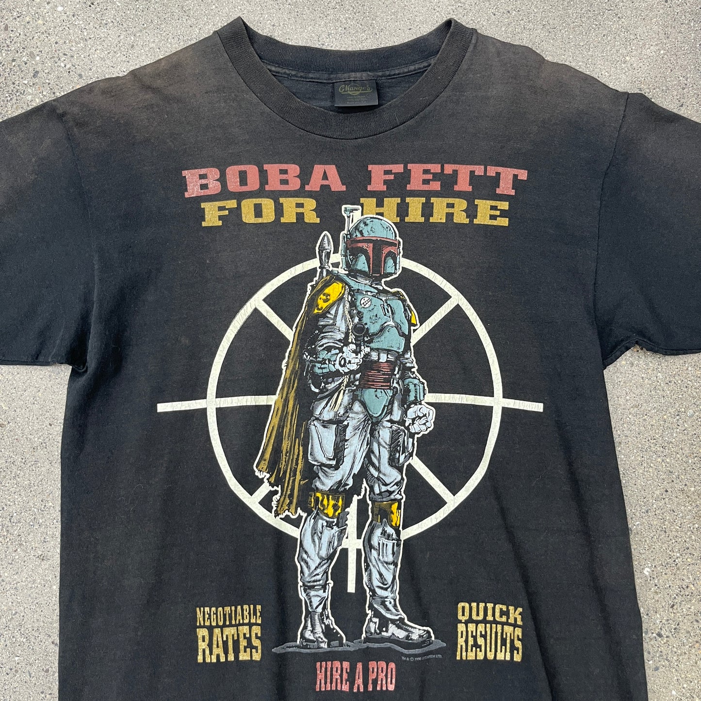 1996 Boba Fett For Hire Tee SZ L