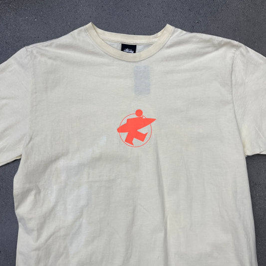 Stussy Surf Logo Pastel Yellow SZ L
