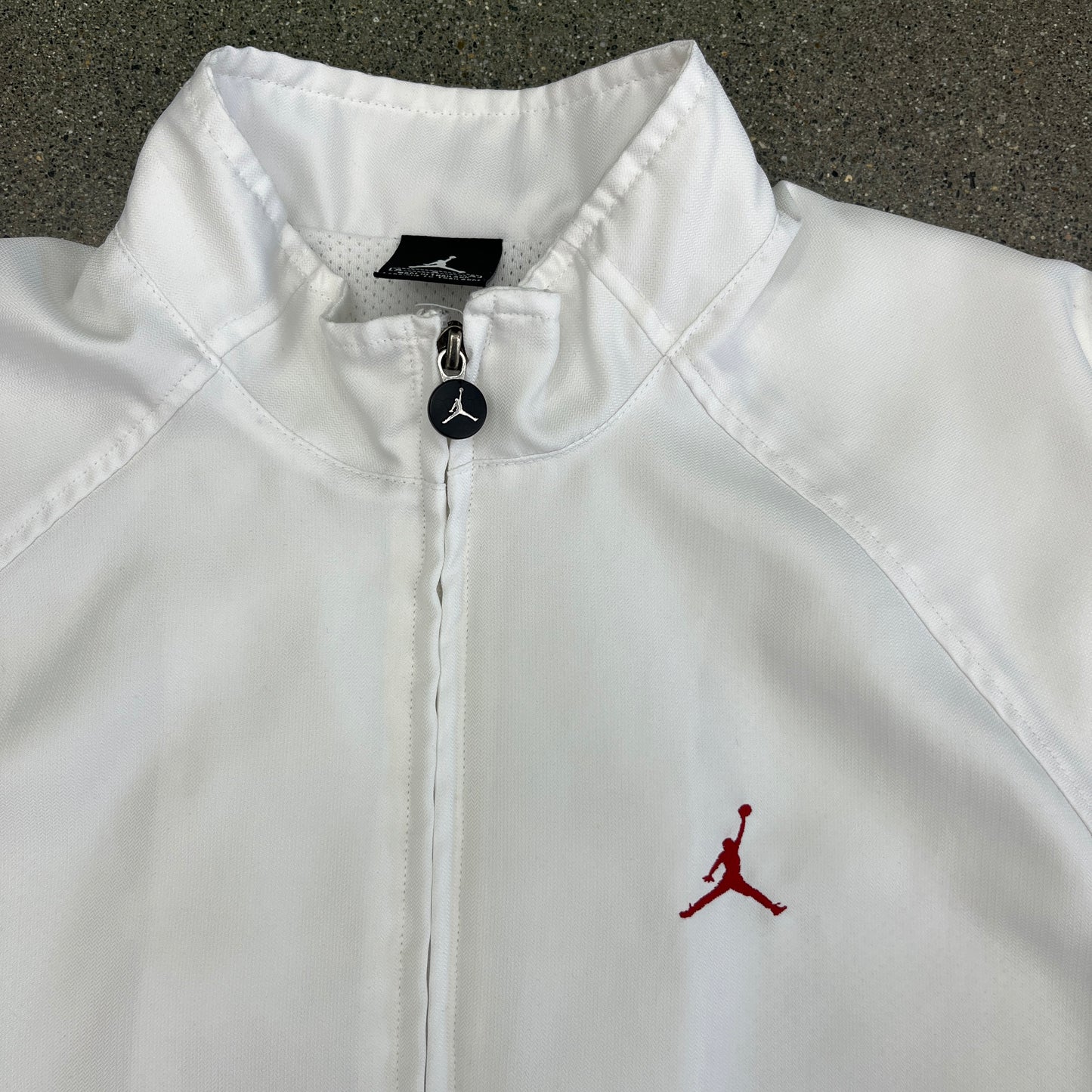 Jordan Windbreaker Zip-Up White SZ M