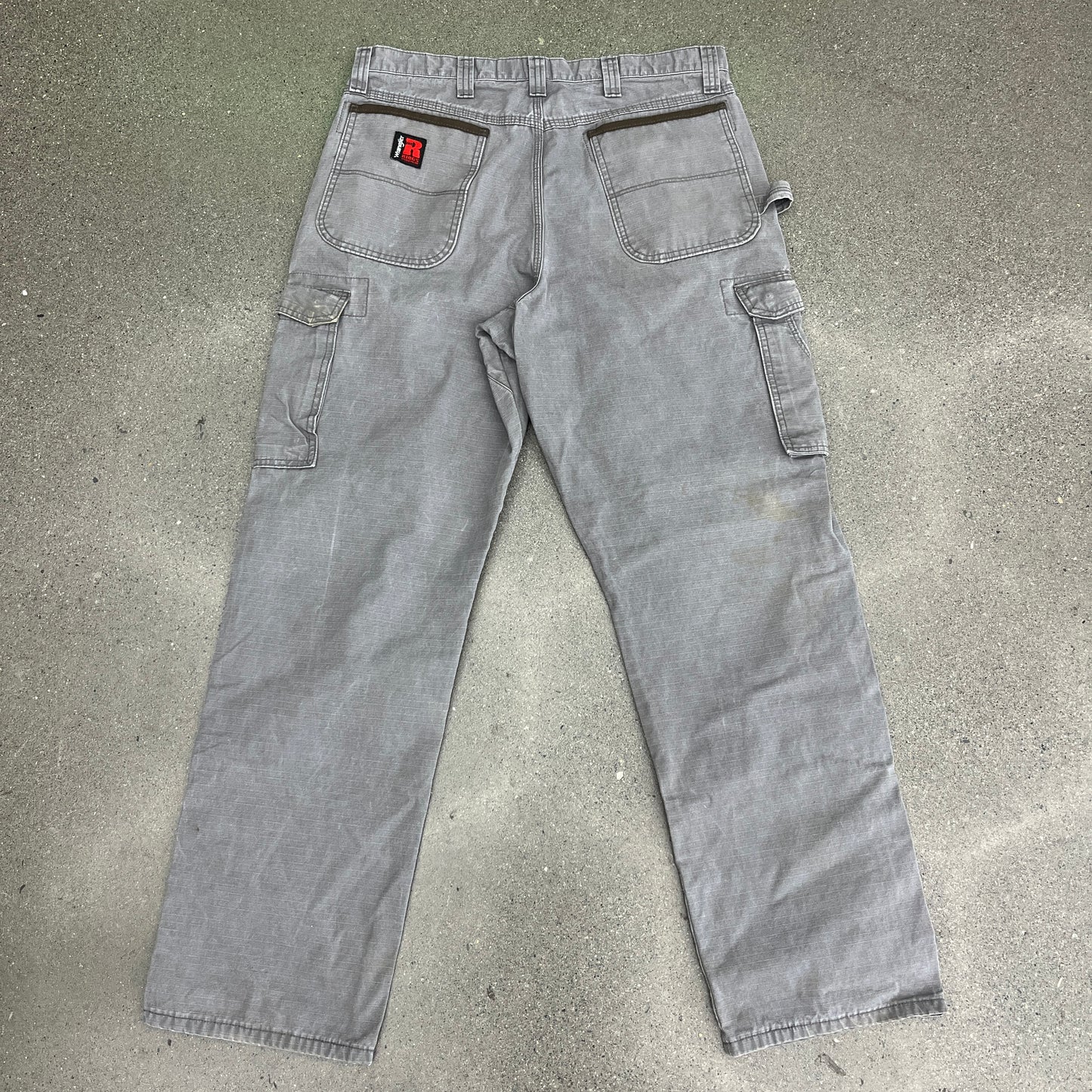 Wrangler Riggs Workwear Pants Grey SZ 36x34