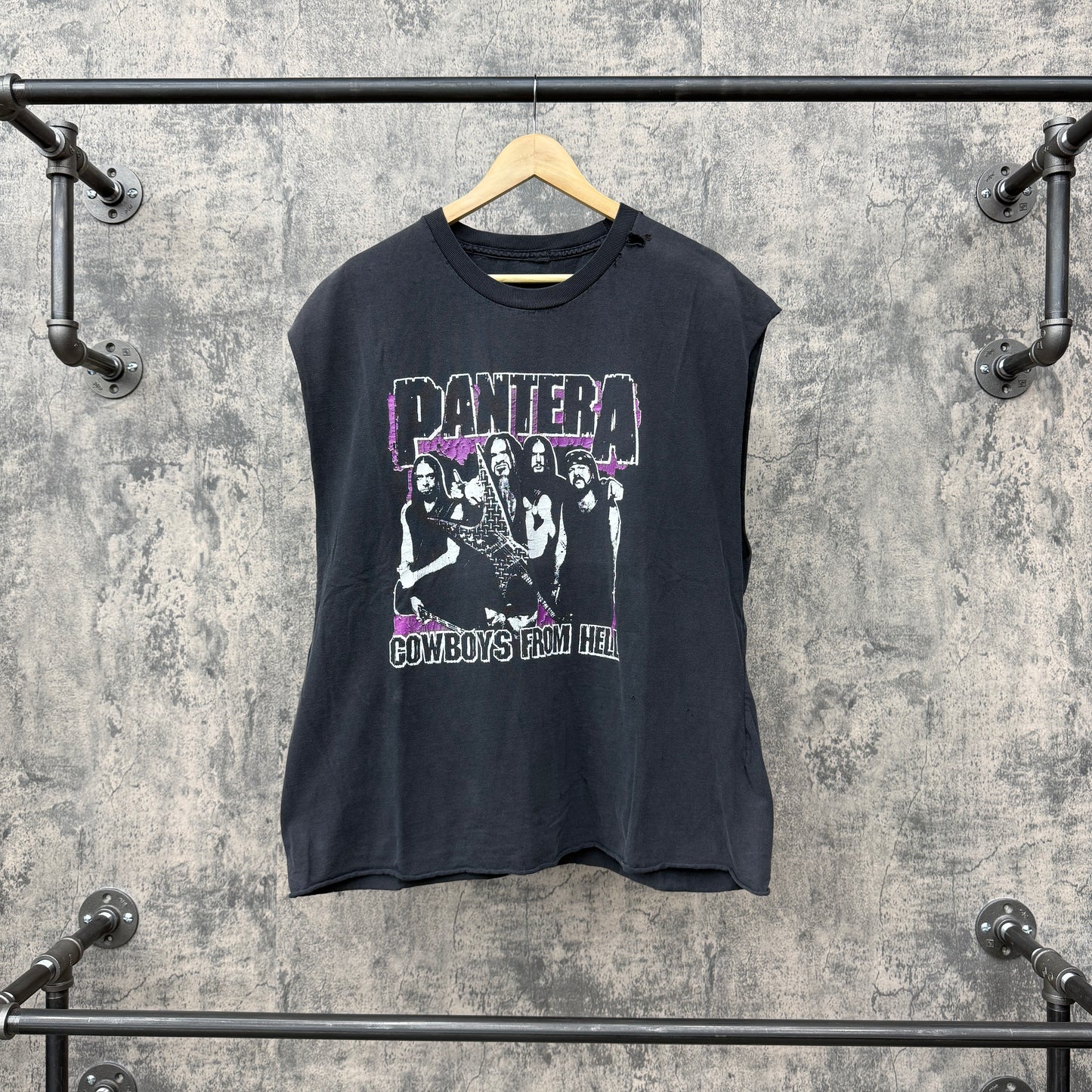 Pantera Cowboys from hell Cut Off / Chopped Tee SZ L/XL