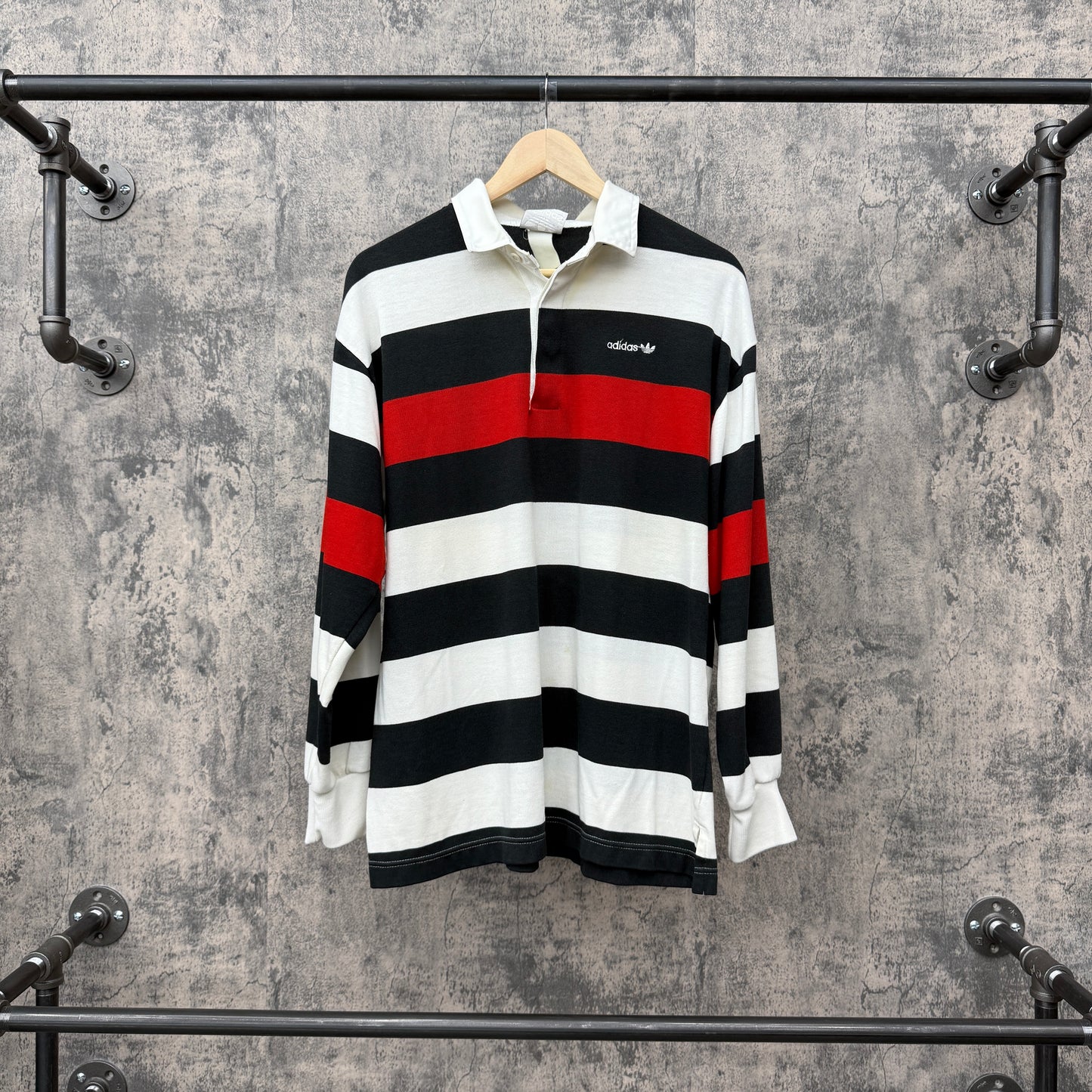 Vintage Adidas Stripe Longsleeve 80s/90s Adidas Tag SZ M/L