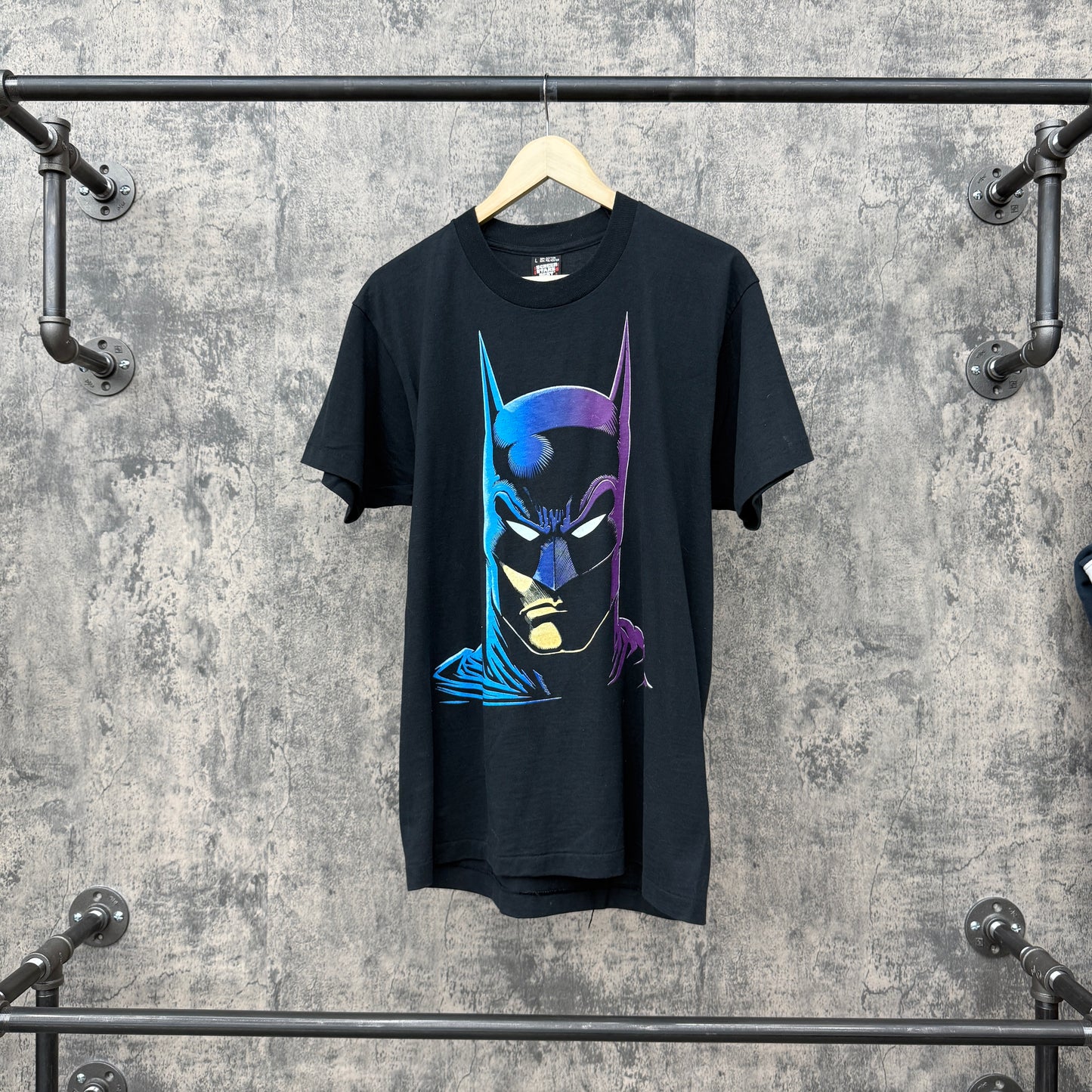 1989 Batman Big Face Tee Purple/Blue SZ L