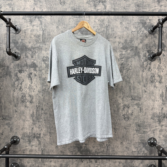 Harley Davidson Tee Heather Grey Compass Miami Florida Harley Davidson Tag SZ XL