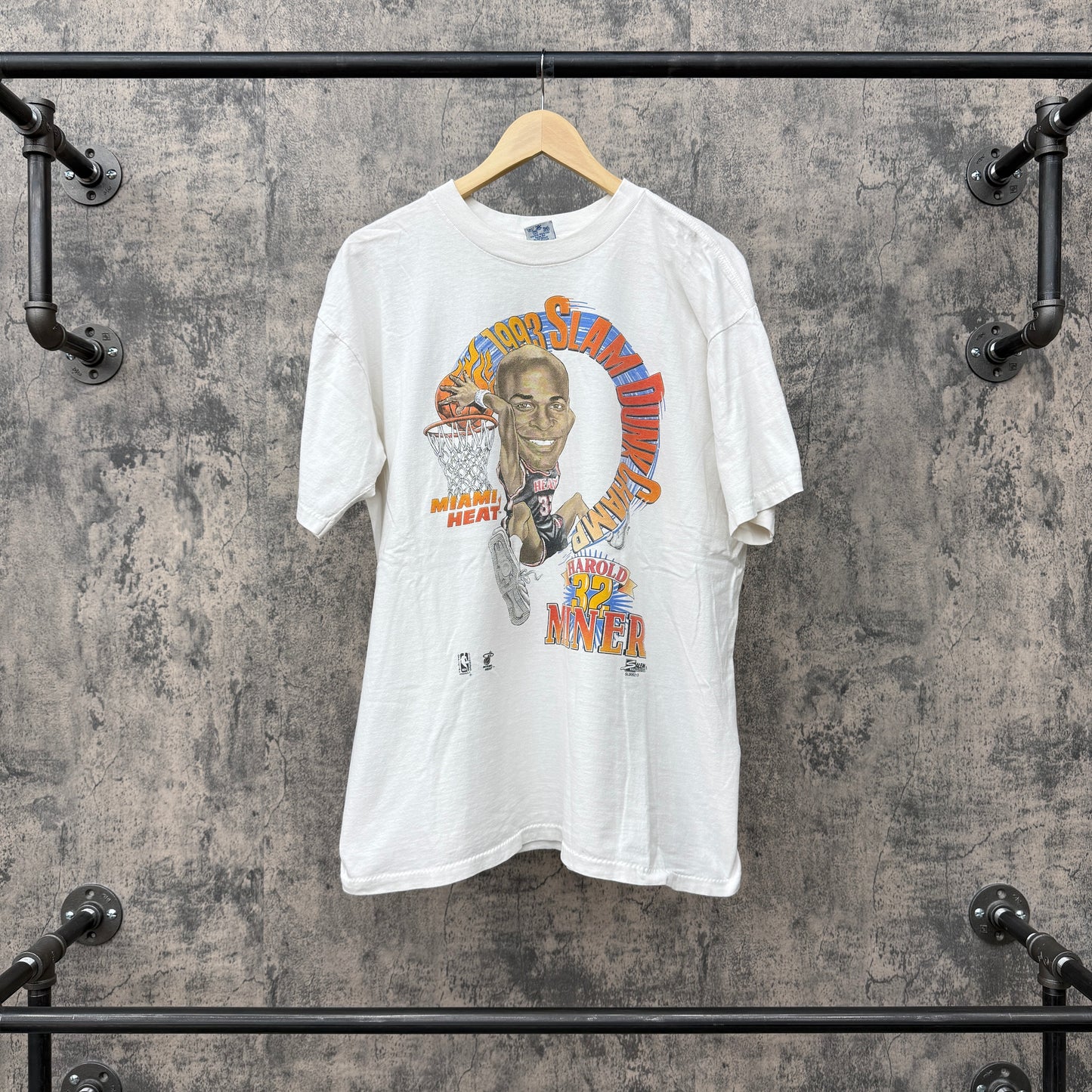 1993 Harold Miner Dunk Champion Tee SZ Large