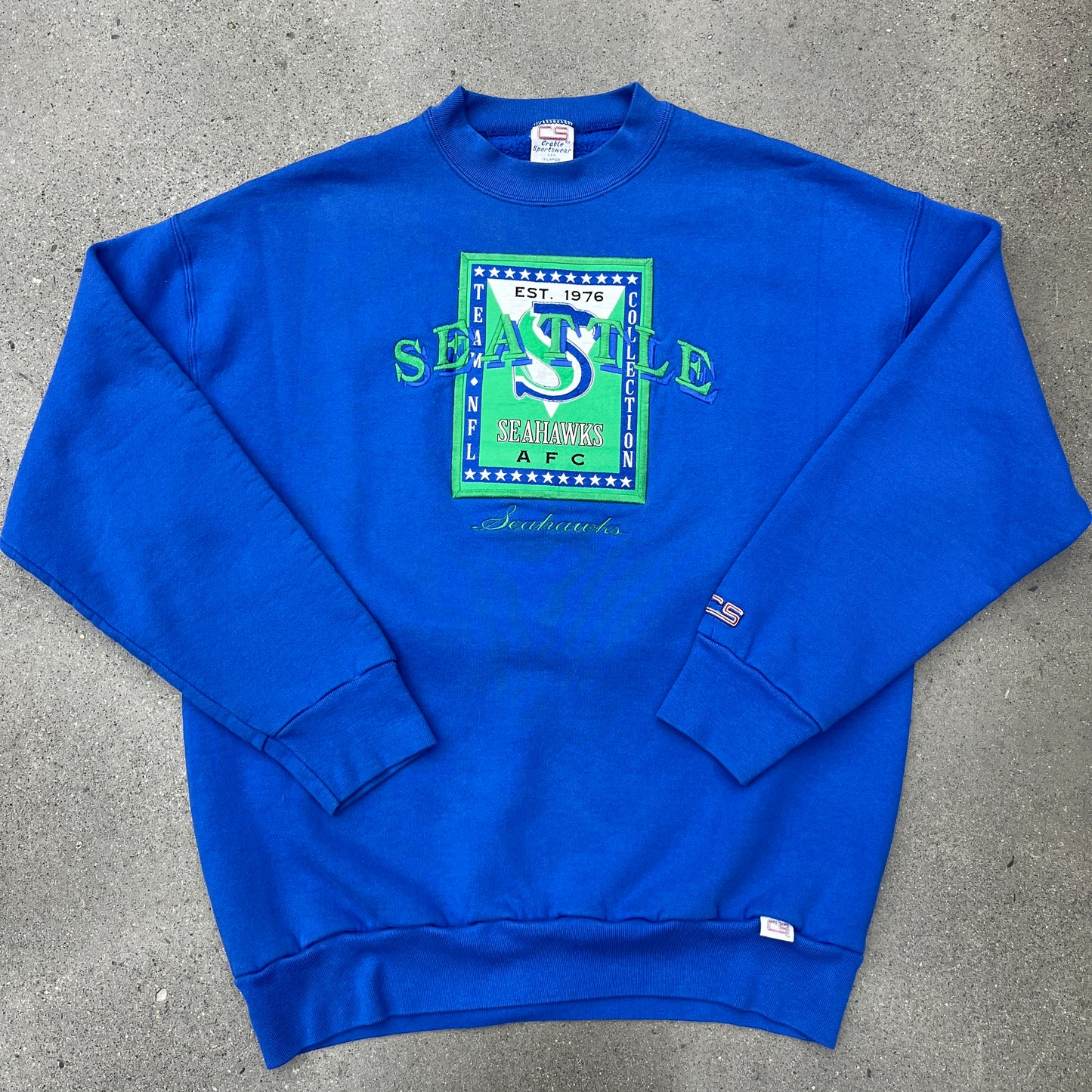 90s Seattle Seahawks Crewneck AFC West SZ L
