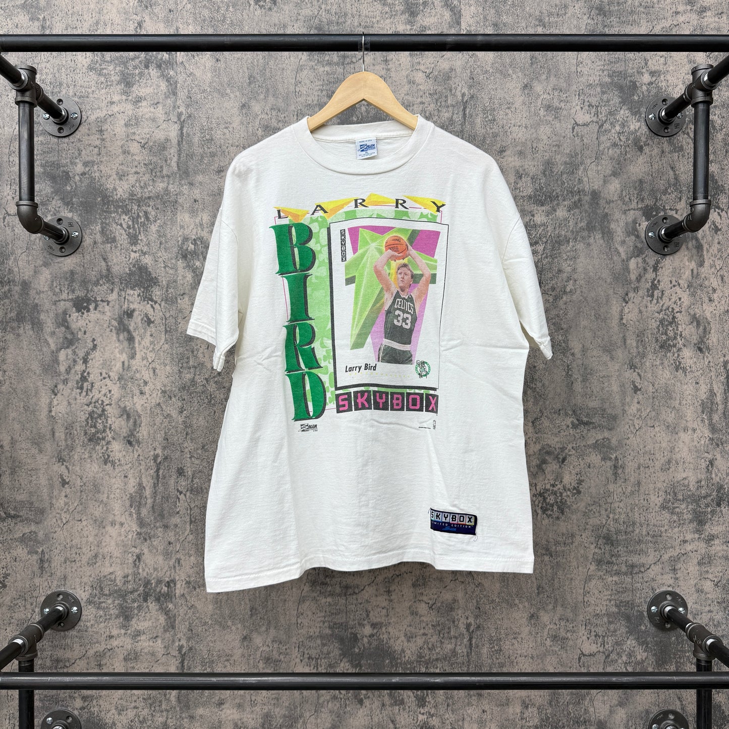 1991 Larry Bird Skybox Tee SZ XL